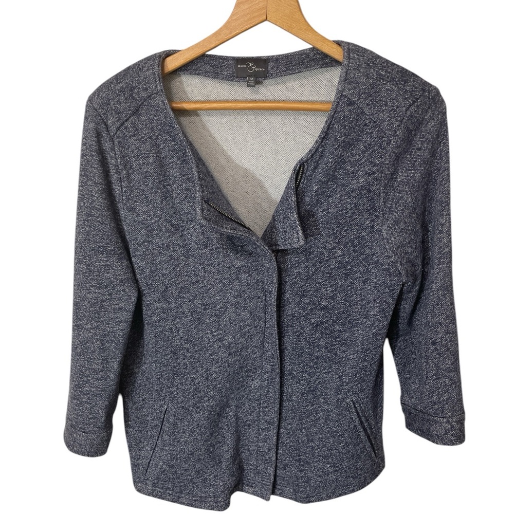 H5- Market & Spruce zip up sweater blazer medium